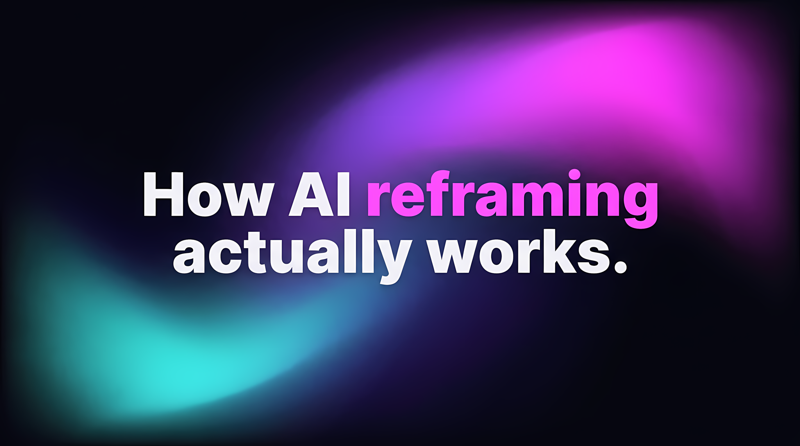 How does AI-powered video reframing actually work?