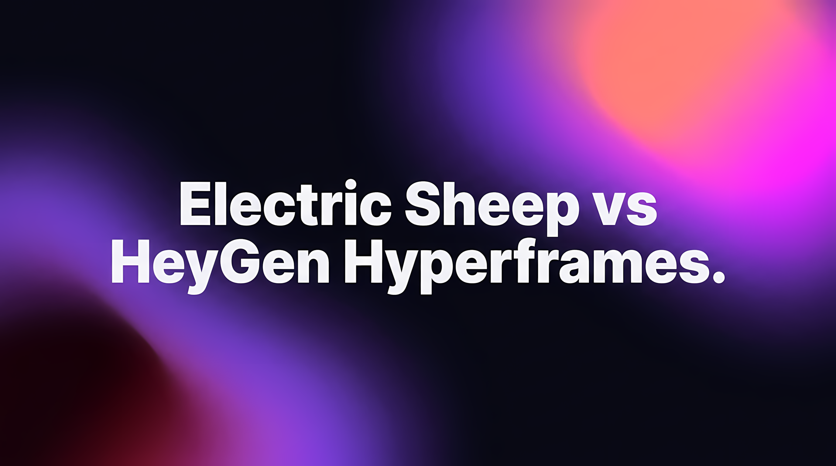 Electric Sheep vs HeyGen Hyperframes: homebrew or managed platform?